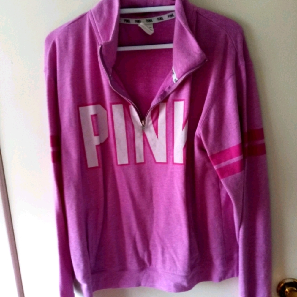 Victoria Secret Pink Pull over half zip